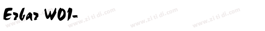 Erbar W01字体转换
